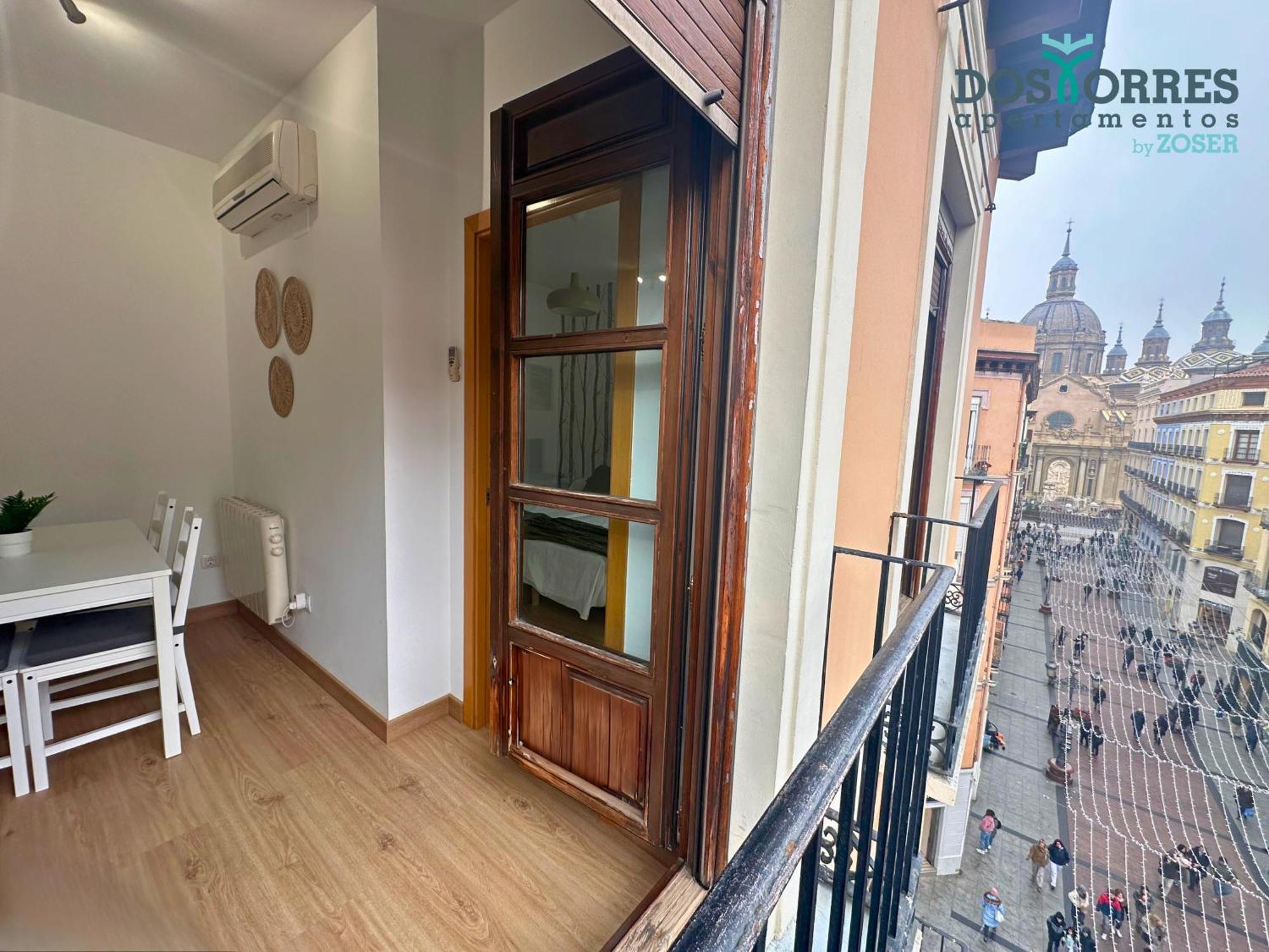 Dos Torres Pilar Suites- Balcones Con Vistas A La Ciudad Zaragoza Luaran gambar